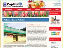 Tablet Screenshot of capitolsupermarket.com